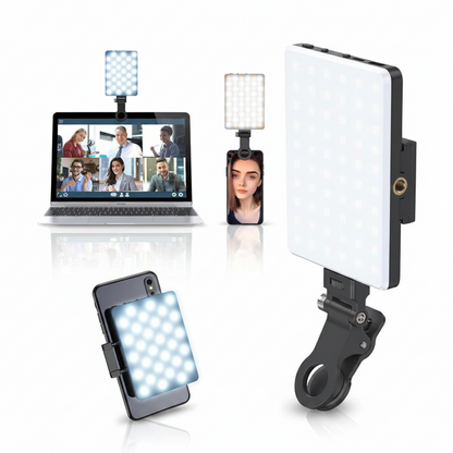 Portable Rechargeable LED Clip-On Selfie Light